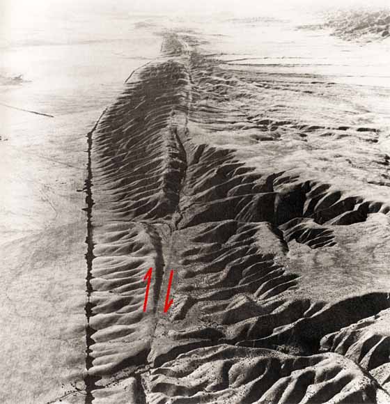 san andreas fault. on the San Andreas Fault