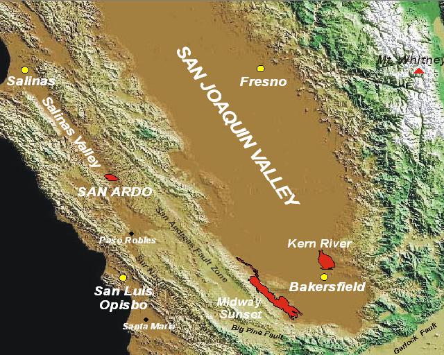 San Joaquin Valley Map Map & Satellite Images Of The San Joaquin Valley